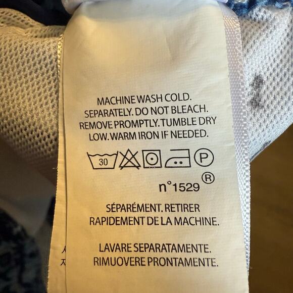 Polo Ralph Lauren XL Swim Trunks Bandana Print Blue Drawstring Mesh Lining - Picture 5 of 10